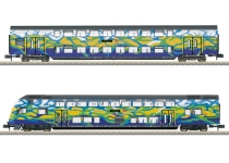 Trix 18299 - N - 2-tlg. Set Doppelstockwagen Touristik, DB AG, Ep. VI - DC-Digital - Set 2